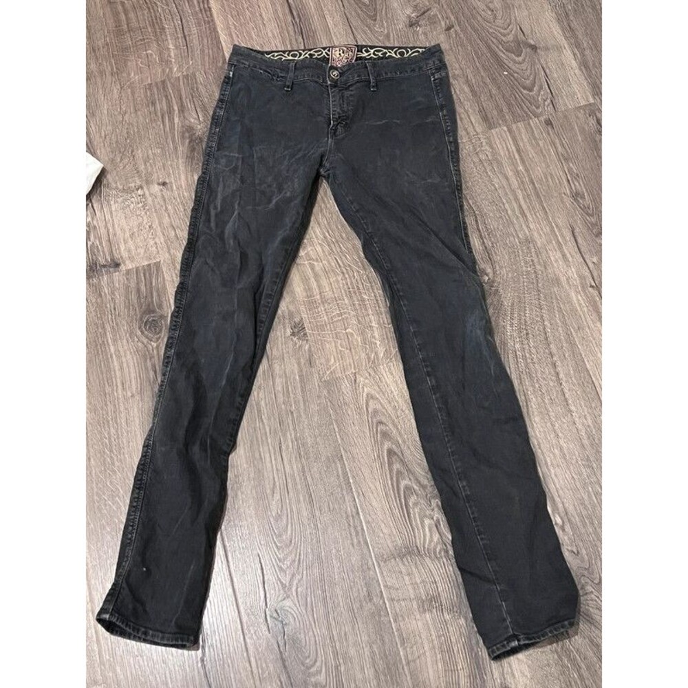 Rich & Skinny Women’s Black Skinny Jeans Size 28 Mid Rise Stretch Denim